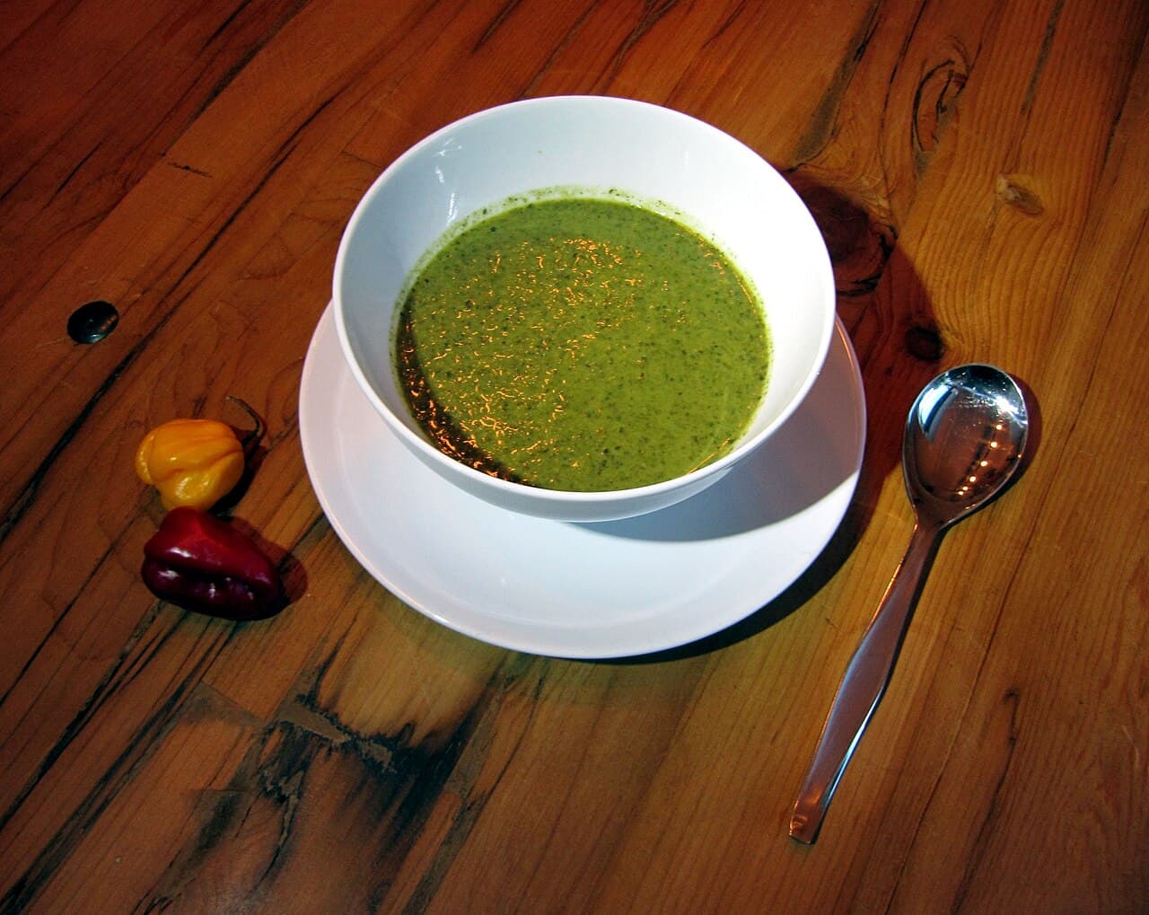 Callaloo soup, our pick for Dominica